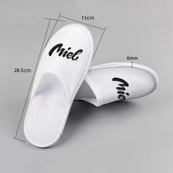 Chinelos Descartáveis Brancos para Homens e Mulheres personalizados - Image 6