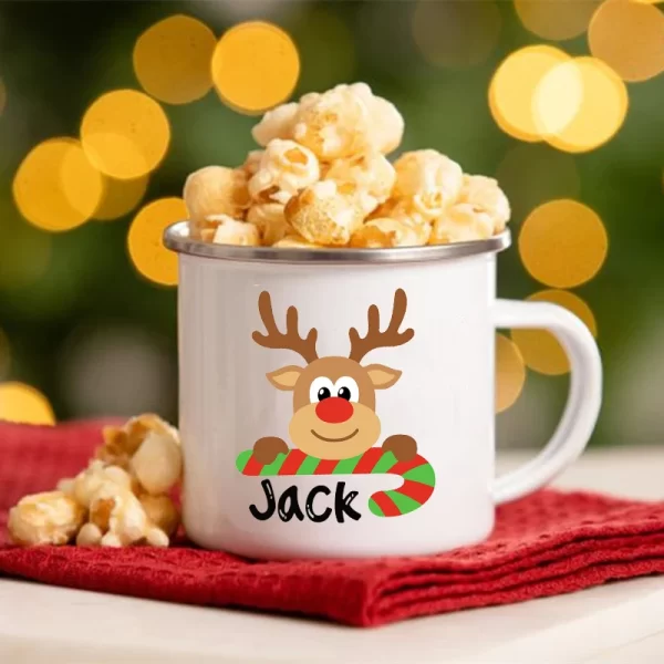 Canecas Metálicas de Natal Personalizadas com Nomes Exclusivos 2023 - Image 5