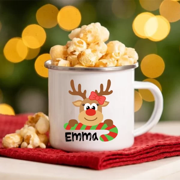 Canecas Metálicas de Natal Personalizadas com Nomes Exclusivos 2023 - Image 6
