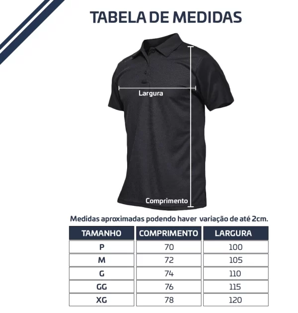 Camisas Gola Polo Masculinas Básica personalizada100% Poliéster - Image 6